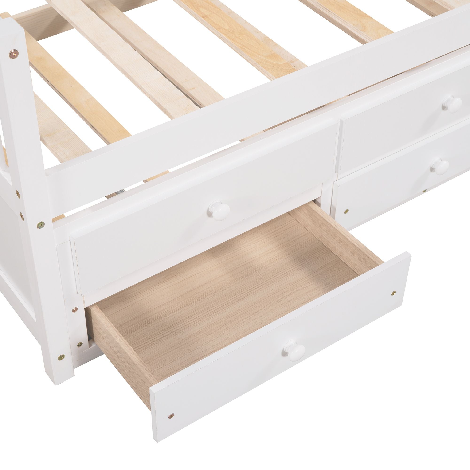 Daybed with Trundle and Drawers; Twin Size - Comfortable Living Decor