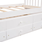 Daybed with Trundle and Drawers; Twin Size - Comfortable Living Decor