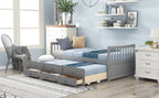 Daybed with Trundle and Drawers; Twin Size - Comfortable Living Decor