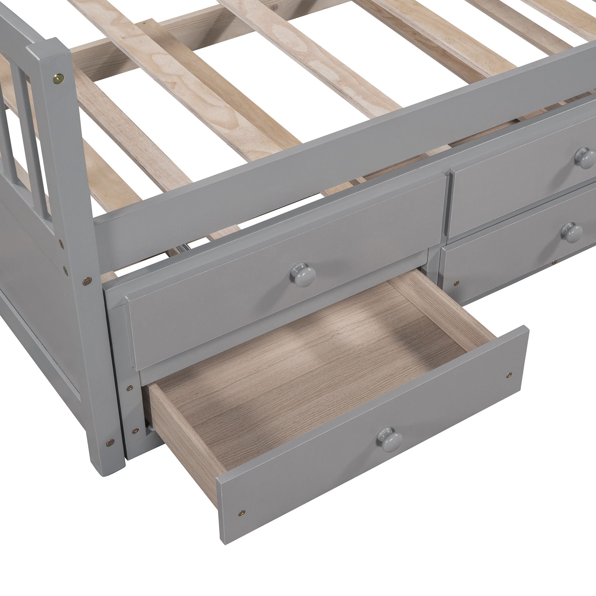 Daybed with Trundle and Drawers; Twin Size - Comfortable Living Decor