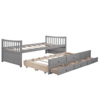 Daybed with Trundle and Drawers; Twin Size - Comfortable Living Decor