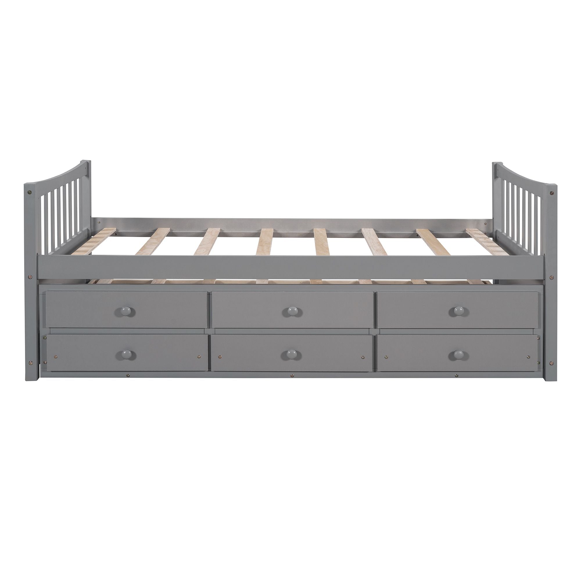 Daybed with Trundle and Drawers; Twin Size - Comfortable Living Decor