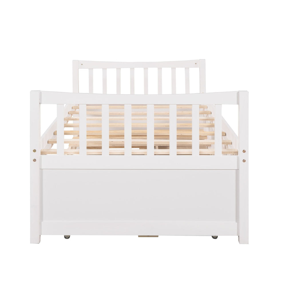 Daybed with Trundle and Drawers; Twin Size - Comfortable Living Decor