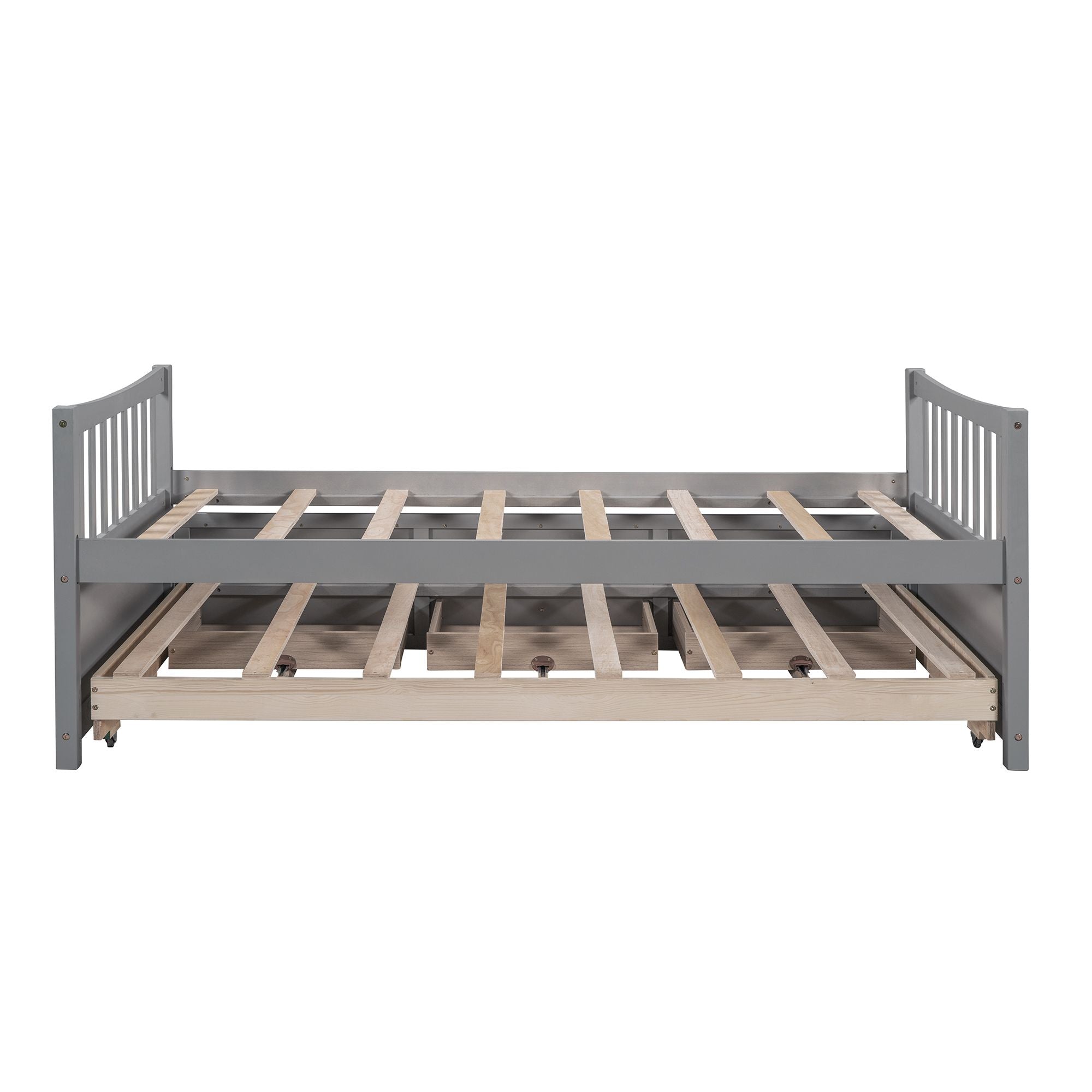 Daybed with Trundle and Drawers; Twin Size - Comfortable Living Decor