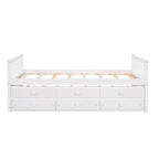 Daybed with Trundle and Drawers; Twin Size - Comfortable Living Decor