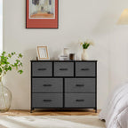 Dresser for bedroom 7 storage Spaces, assembled wardrobe lockers, bedroom furniture lockers - Comfortable Living Decor