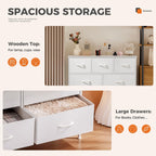 Dresser for bedroom 7 storage Spaces, assembled wardrobe lockers, bedroom furniture lockers - Comfortable Living Decor