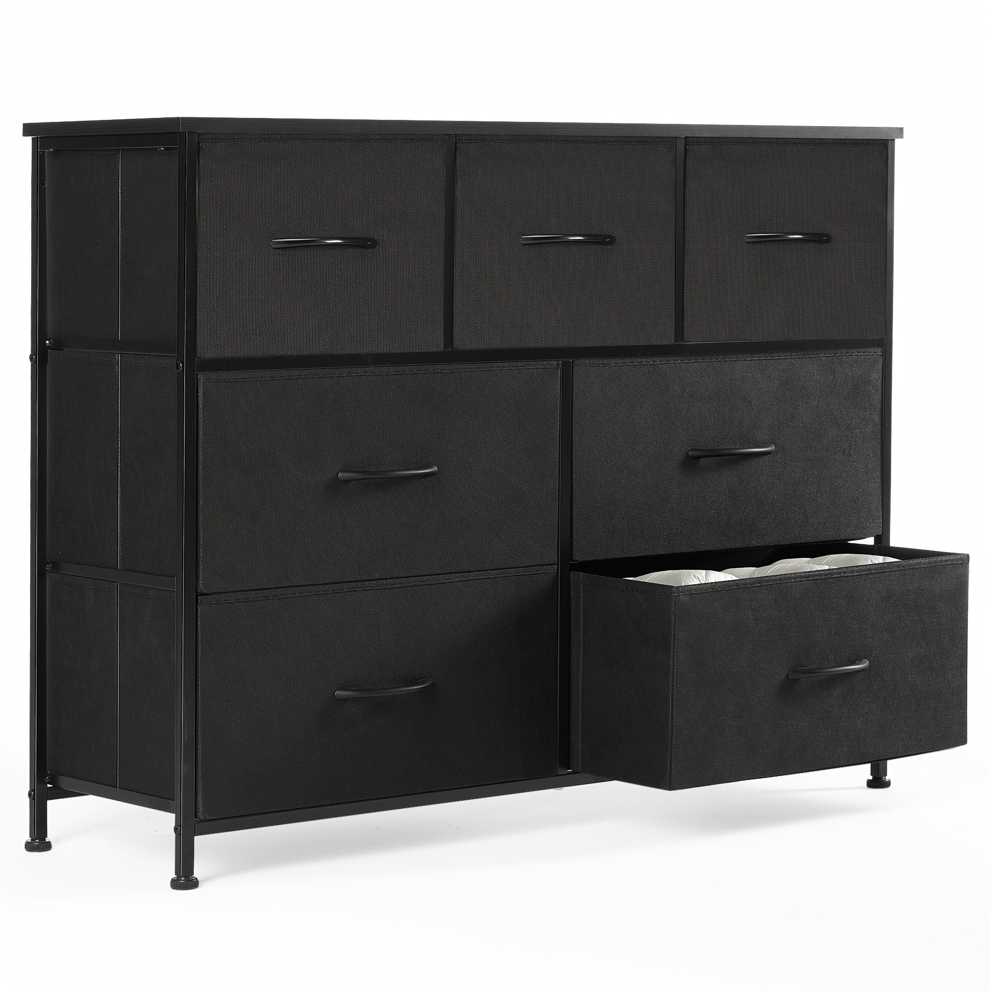 Dresser for bedroom 7 storage Spaces, assembled wardrobe lockers, bedroom furniture lockers - Comfortable Living Decor