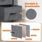 Dresser for bedroom 7 storage Spaces, assembled wardrobe lockers, bedroom furniture lockers - Comfortable Living Decor