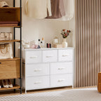 Dresser for bedroom 7 storage Spaces, assembled wardrobe lockers, bedroom furniture lockers - Comfortable Living Decor