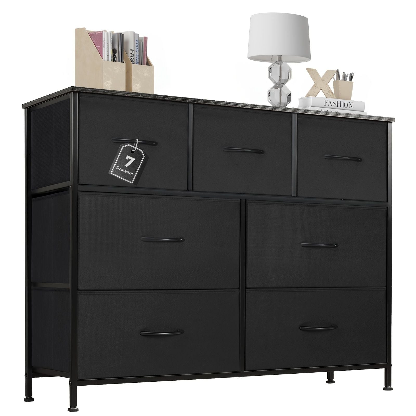 Dresser for bedroom 7 storage Spaces, assembled wardrobe lockers, bedroom furniture lockers - Comfortable Living Decor