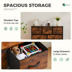 Dresser for bedroom 7 storage Spaces, assembled wardrobe lockers, bedroom furniture lockers - Comfortable Living Decor