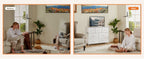 Dresser for bedroom 7 storage Spaces, assembled wardrobe lockers, bedroom furniture lockers - Comfortable Living Decor