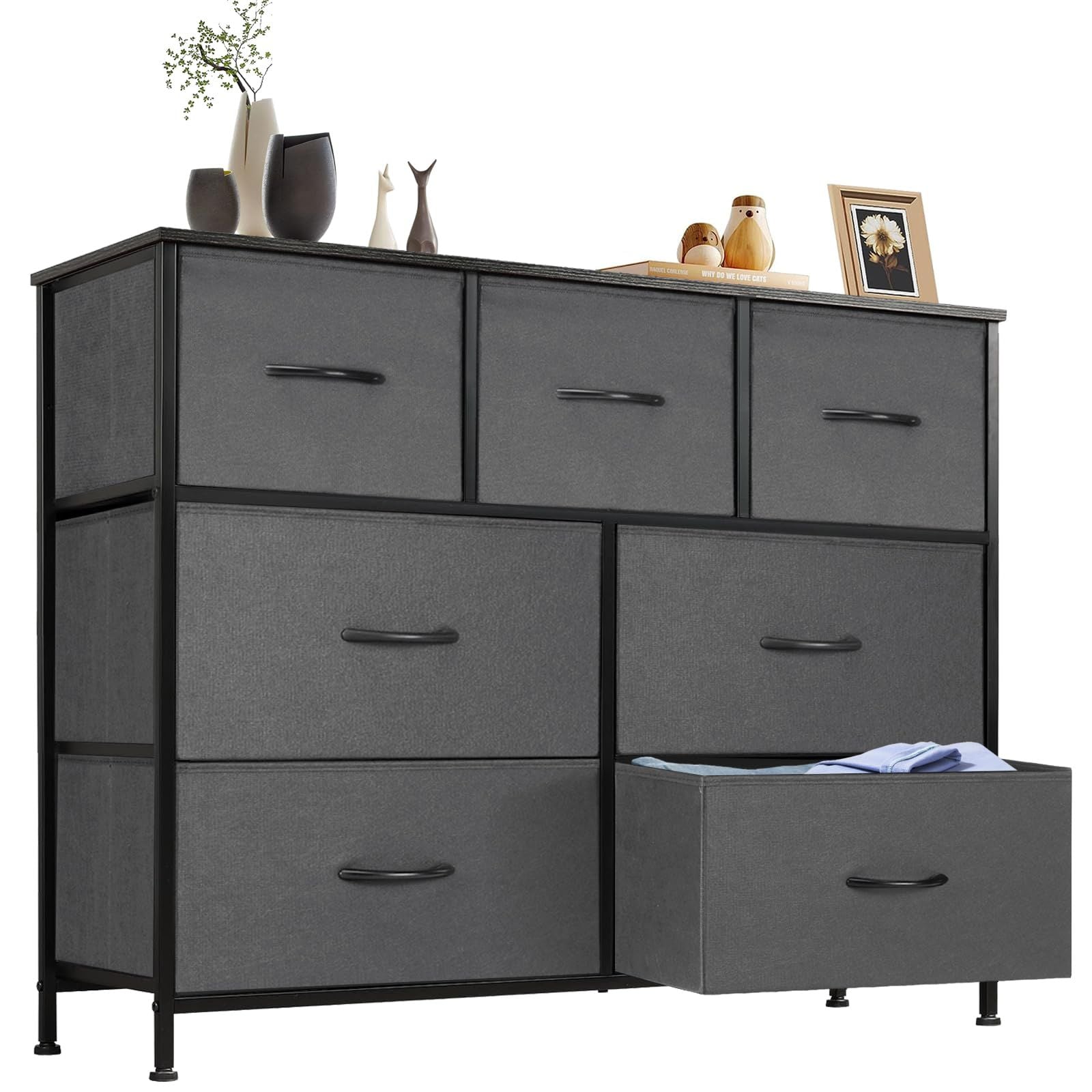 Dresser for bedroom 7 storage Spaces, assembled wardrobe lockers, bedroom furniture lockers - Comfortable Living Decor