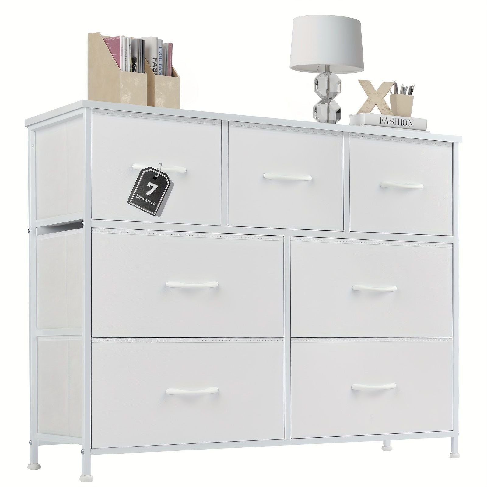 Dresser for bedroom 7 storage Spaces, assembled wardrobe lockers, bedroom furniture lockers - Comfortable Living Decor
