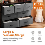 Dresser for bedroom 7 storage Spaces, assembled wardrobe lockers, bedroom furniture lockers - Comfortable Living Decor