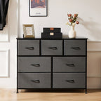 Dresser for bedroom 7 storage Spaces, assembled wardrobe lockers, bedroom furniture lockers - Comfortable Living Decor