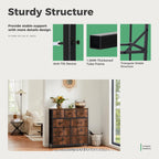 Dresser For Bedroom With 9 Fabric Storage Drawer Wardrobe Tall Chest Organizer Closet Adult Kids Clothes Cabinet Furniture - Comfortable Living Decor