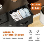 Dresser For Bedroom With 9 Fabric Storage Drawer Wardrobe Tall Chest Organizer Closet Adult Kids Clothes Cabinet Furniture - Comfortable Living Decor