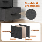 Dresser For Bedroom With 9 Fabric Storage Drawer Wardrobe Tall Chest Organizer Closet Adult Kids Clothes Cabinet Furniture - Comfortable Living Decor