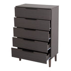 FRALIMK 47.6" Tall 5 Drawer Dresser for Bedroom, Large Chest of Drawers Storage Organizer with Handles for Living Room, Gray - Comfortable Living Decor
