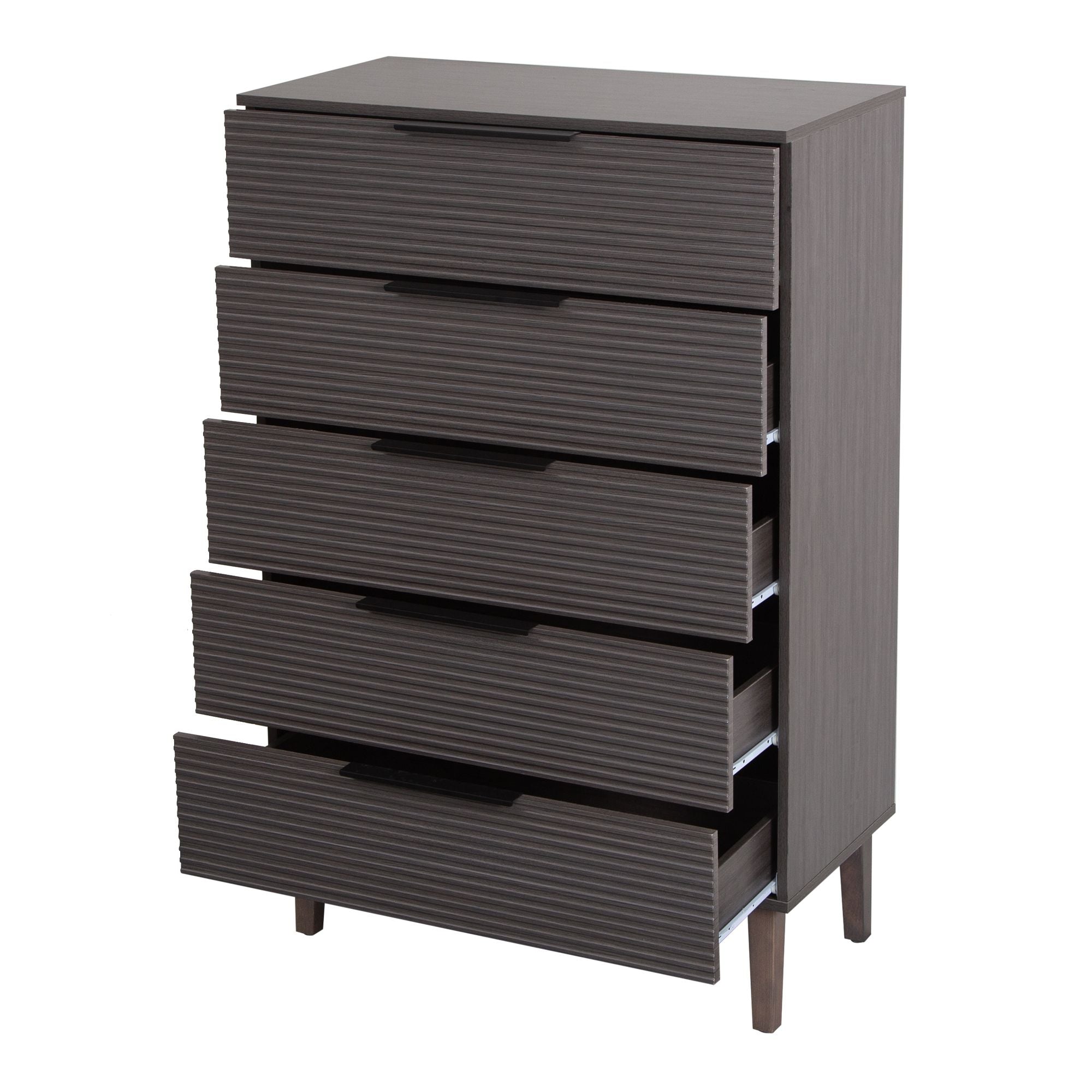 FRALIMK 47.6" Tall 5 Drawer Dresser for Bedroom, Large Chest of Drawers Storage Organizer with Handles for Living Room, Gray - Comfortable Living Decor