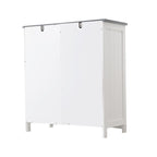FRALIMK Sideboard Buffet Cabinet, Wood Coffee Bar With Cabinet Two Drawers, Adjustable Shelves And Arched Doors, Sideboard Cabinet White And Gray, Mdf - Comfortable Living Decor