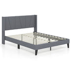 Full/Queen Size Bed Frame w/ Headboard & Wood Slat Support Yeah Depot - Comfortable Living Decor