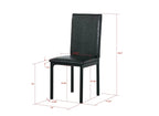 Furniture 5 Piece Metal Dinette Set with Faux Marble Top - Black - Comfortable Living Decor