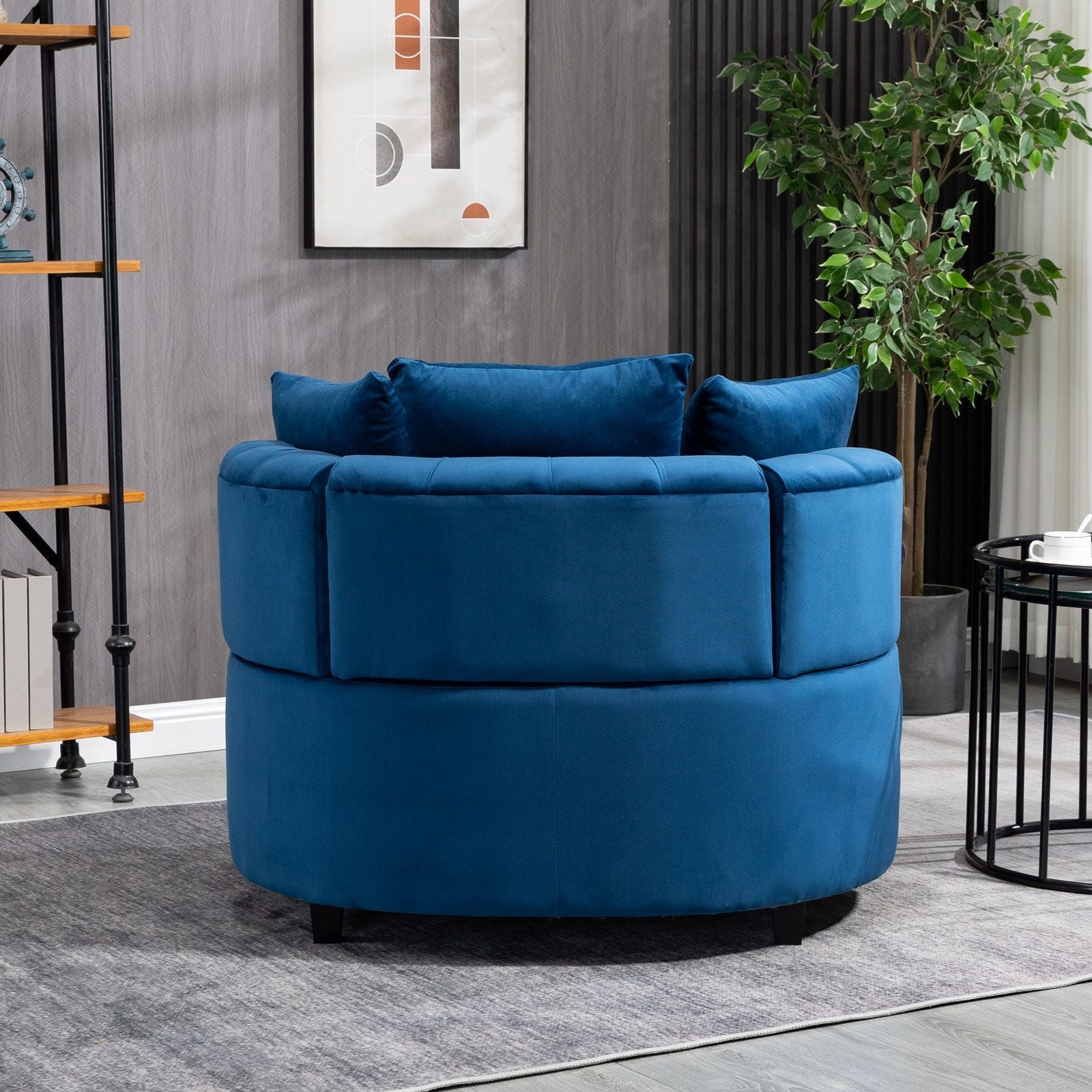 Furniture,Accent Chair / Classical Barrel Chair for living room / Modern Leisure Sofa Chair - Comfortable Living Decor