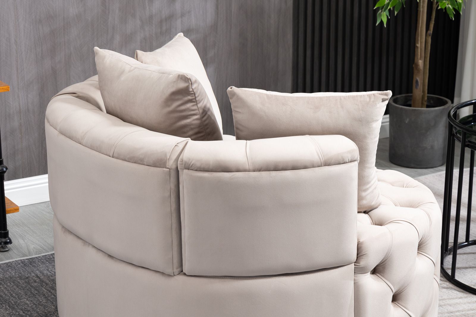 Furniture,Accent Chair / Classical Barrel Chair for living room / Modern Leisure Sofa Chair - Comfortable Living Decor