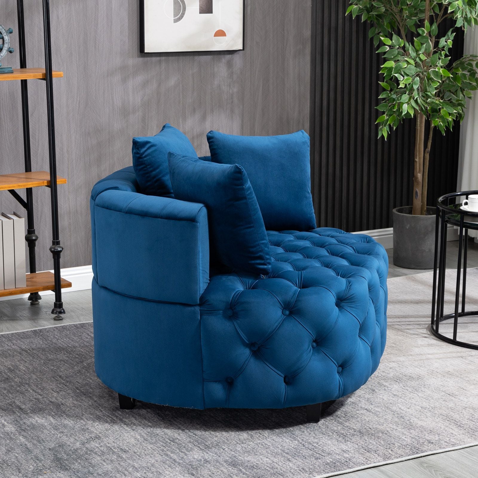 Furniture,Accent Chair / Classical Barrel Chair for living room / Modern Leisure Sofa Chair - Comfortable Living Decor