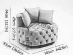 Furniture,Accent Chair / Classical Barrel Chair for living room / Modern Leisure Sofa Chair - Comfortable Living Decor