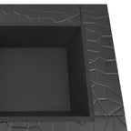 Garden Fire Pit with Poker 31.9"x31.9"x18.5" XXL Steel - Comfortable Living Decor