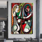 Hand Painted Oil Painting Canvas Wall Art Pablo Picasso Paintings Living Room Hallway Bedroom Luxurious Decorative Painting - Comfortable Living Decor