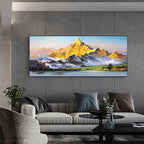 Hand Painted Oil Painting Large Landscape Oil Painting Original Mountain Canvas Painting Abstract Painting Modern Art Acrylic Painting Living Room Hallway Bedroom Luxurious Decorative Painting - Comfortable Living Decor