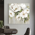 Hand Painted Oil Painting Wall Art Flower Modern Abstract Living Room Hallway Bedroom Luxurious Decorative Painting - Comfortable Living Decor