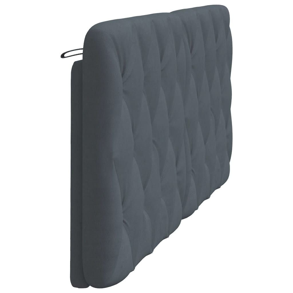 Headboard Cushion Dark Gray 72" Velvet - Comfortable Living Decor