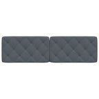 Headboard Cushion Dark Gray 72" Velvet - Comfortable Living Decor