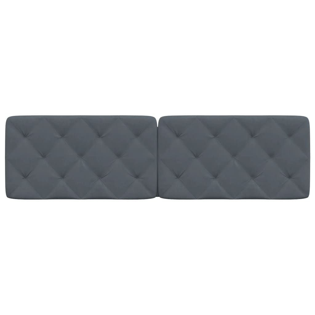 Headboard Cushion Dark Gray 72" Velvet - Comfortable Living Decor