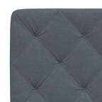 Headboard Cushion Dark Gray 72" Velvet - Comfortable Living Decor