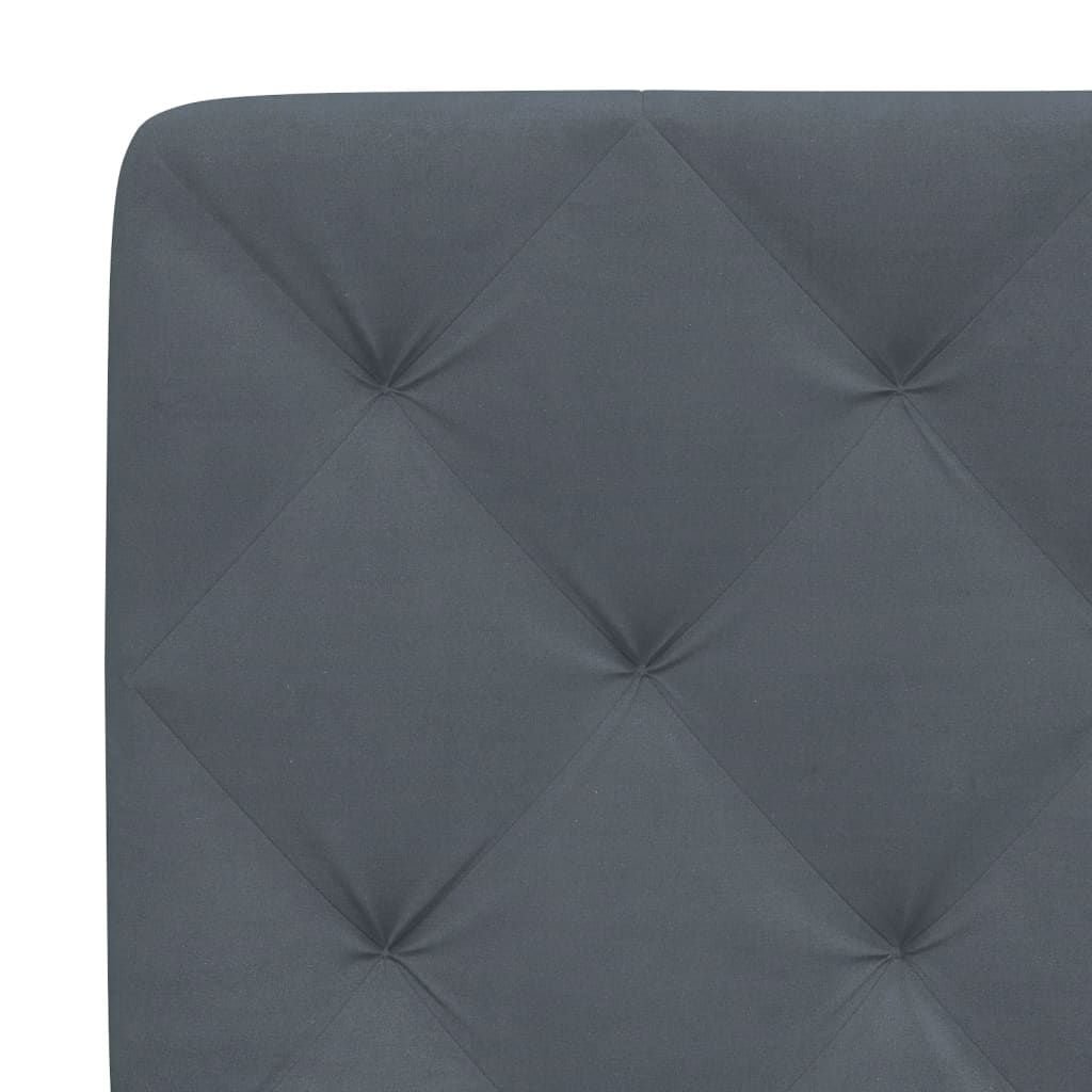 Headboard Cushion Dark Gray 72" Velvet - Comfortable Living Decor