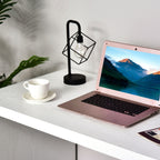 HOMCOM 5 Tier L - Shaped Desk 360° Rotating Design Office Desk with MDF Display Shelves Stainless Steel White - Comfortable Living Decor