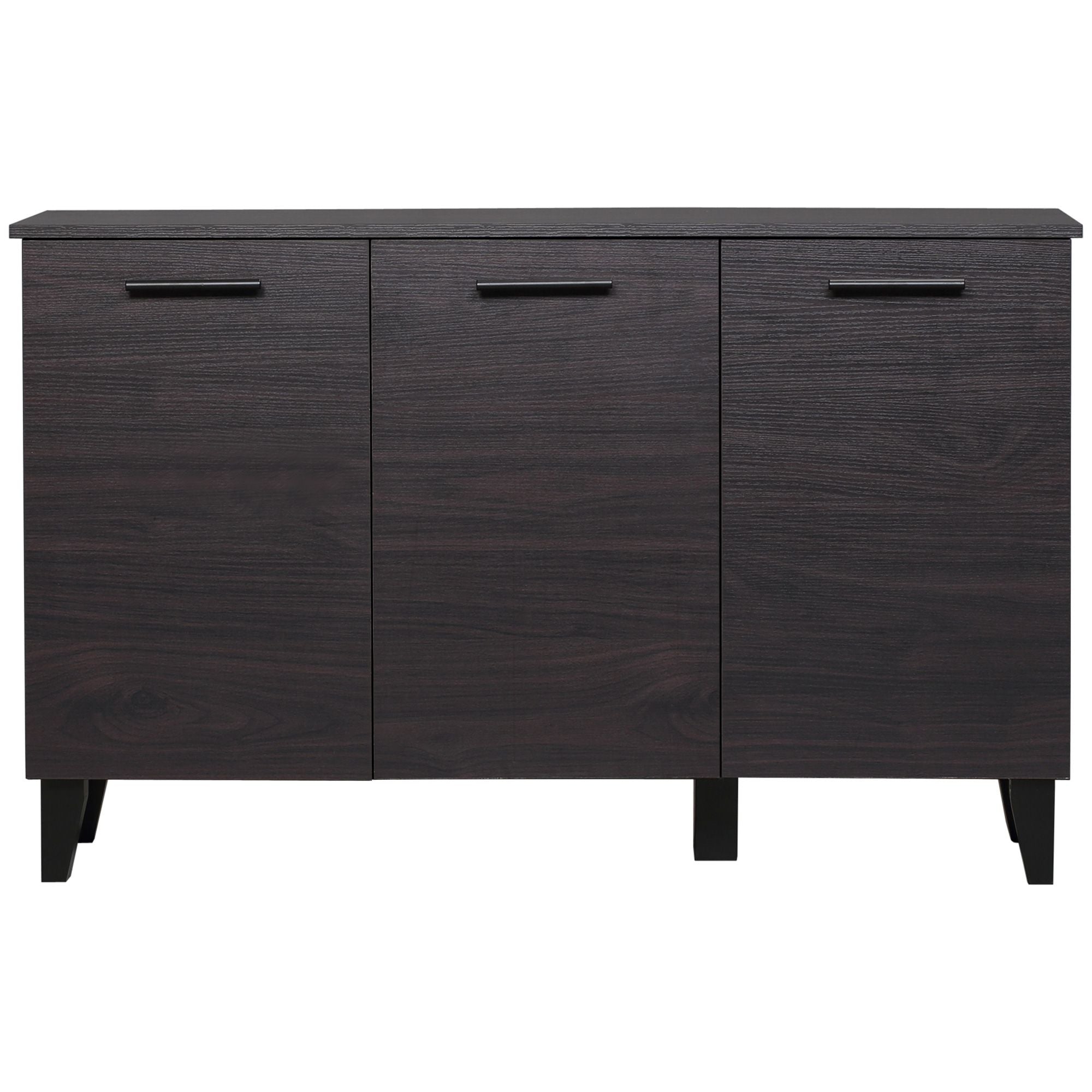 HOMCOM Buffet Cabinet Kitchen Sideboard Coffee Bar Dark Walnut Adjustable Shelf Dining Room - Comfortable Living Decor