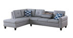 Irine Faux Leather Sectional Sofa with Ottoman - Comfortable Living Decor