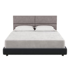 Jaxx Panelist Modern Padded Headboard – Set of 4 Wall Mounted Panels (Each 11.25" x 30") - Queen, Havana Brown Microvelvet - Comfortable Living Decor