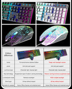 Kuiying T6RGB Luminous Keyboard And Mouse Set - Comfortable Living Decor