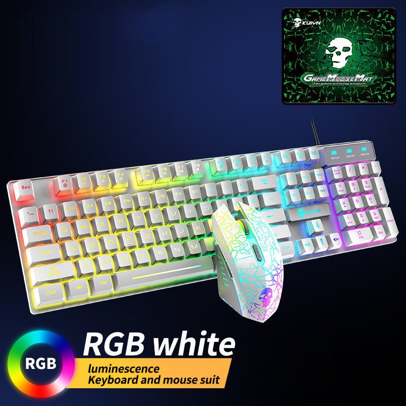 Kuiying T6RGB Luminous Keyboard And Mouse Set - Comfortable Living Decor