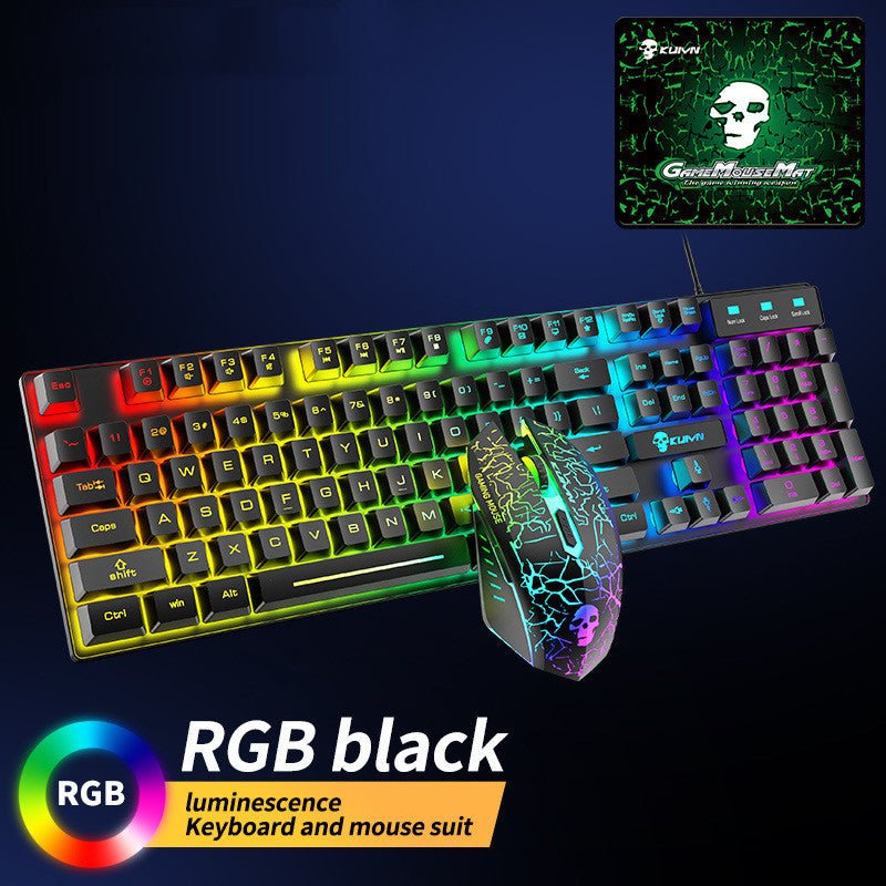Kuiying T6RGB Luminous Keyboard And Mouse Set - Comfortable Living Decor