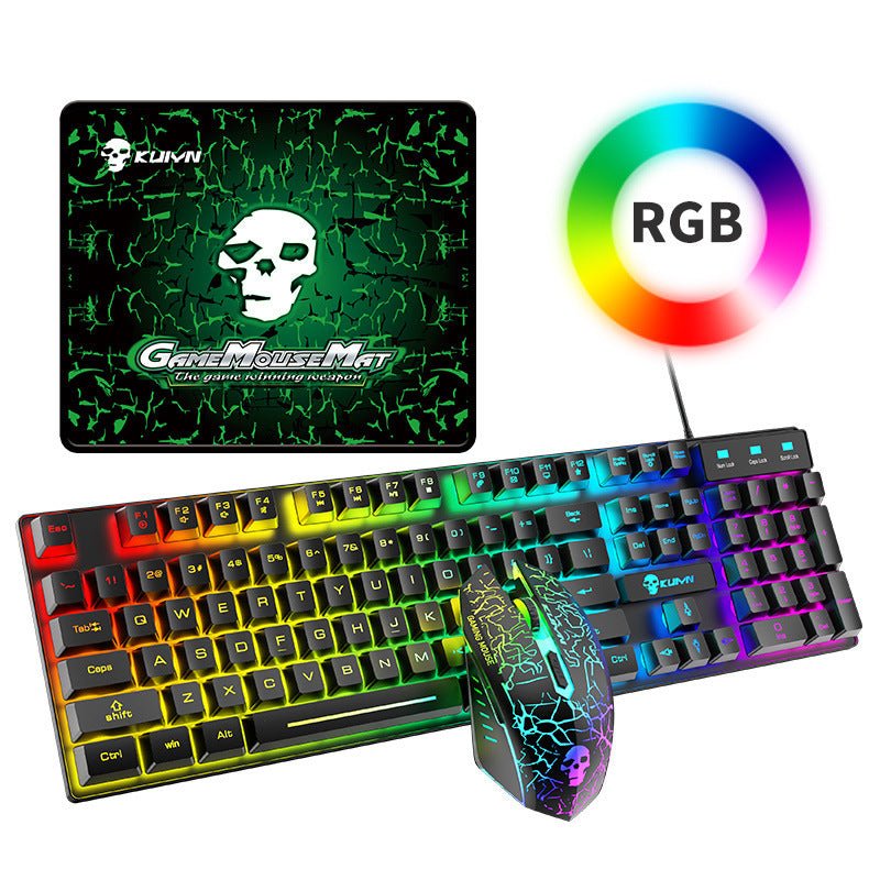 Kuiying T6RGB Luminous Keyboard And Mouse Set - Comfortable Living Decor